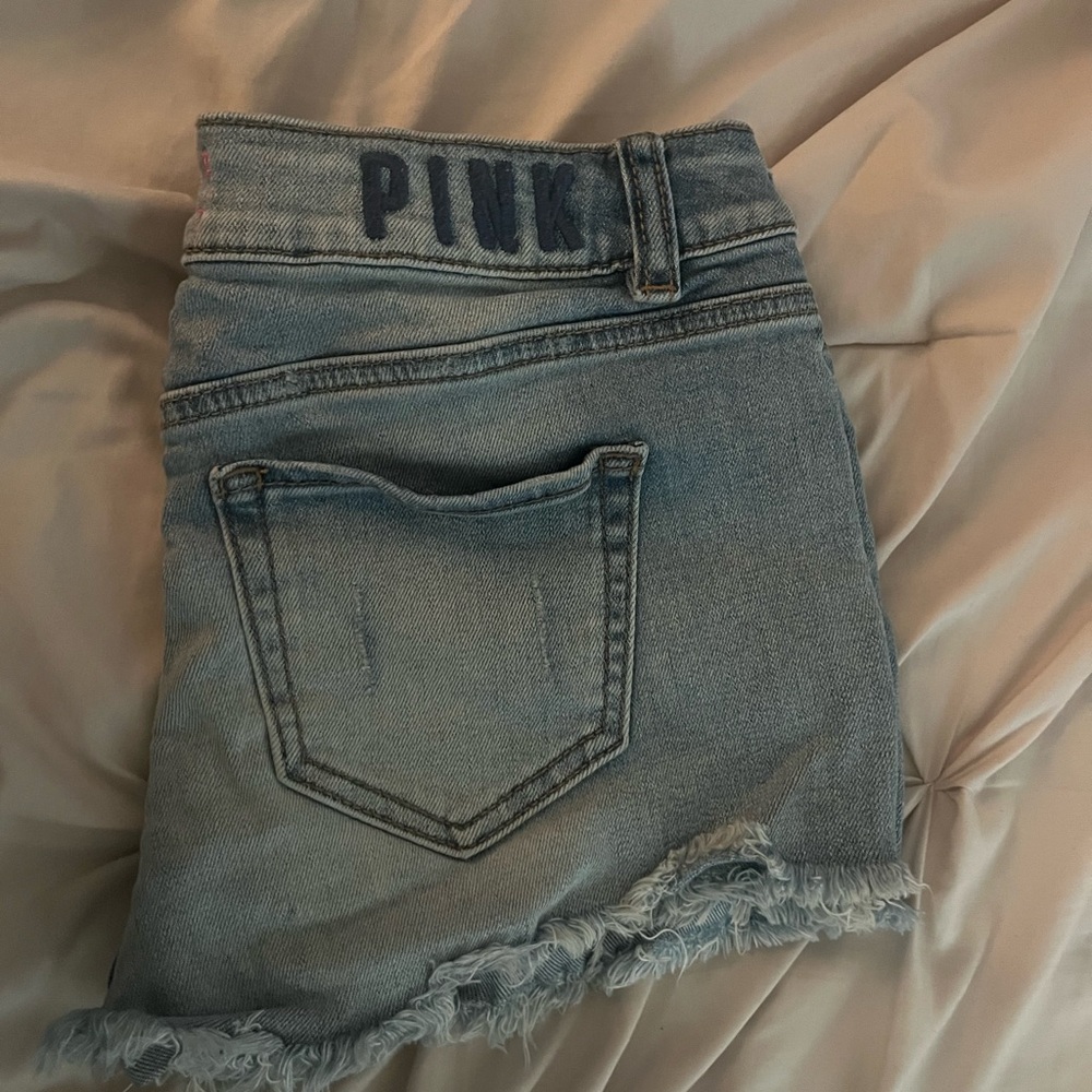 Victoria's Secret PINK Light Blue Denim Shorts
